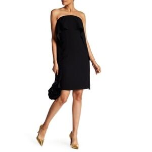 Trina Turk Genius Strapless Popover Crepe Dress